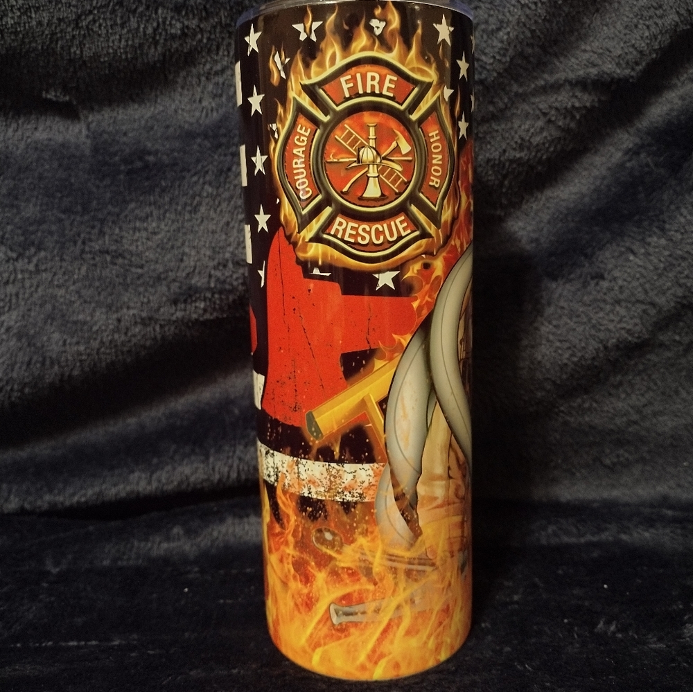 Firefighter tumbler 20oz